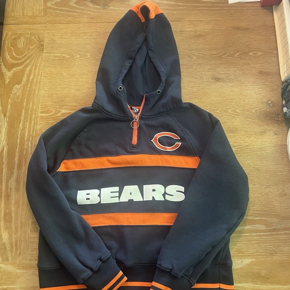 Chicago Bears Crop Hoodie Sweatshirt Women's‎ Medium NFL Team Apparel - Picture 1 of 4
